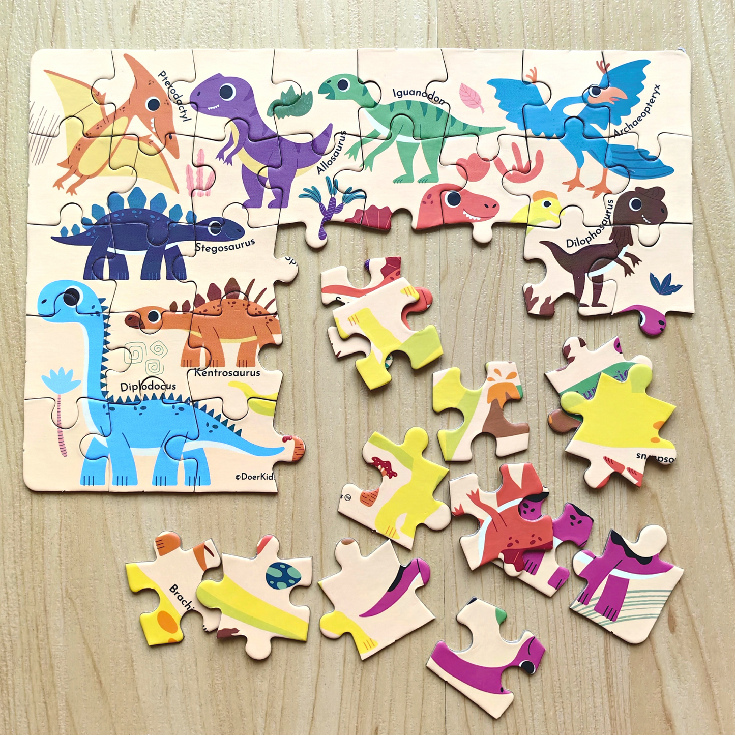 Mini Puzzle Dinosaur - Jurassic Period 40 pcs.-23.5