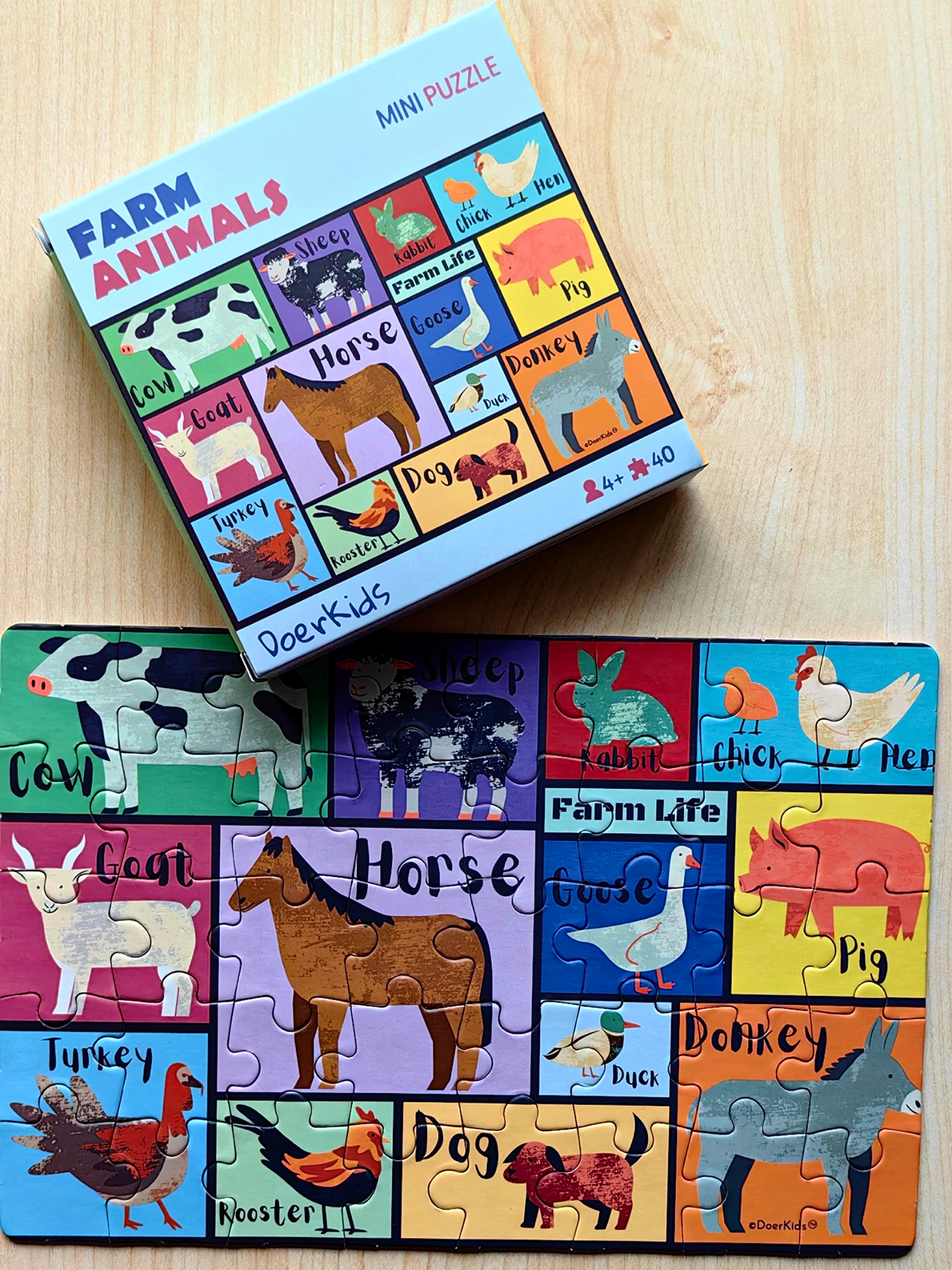 Mini Puzzle Bauernhof 40 Stk.-23,5