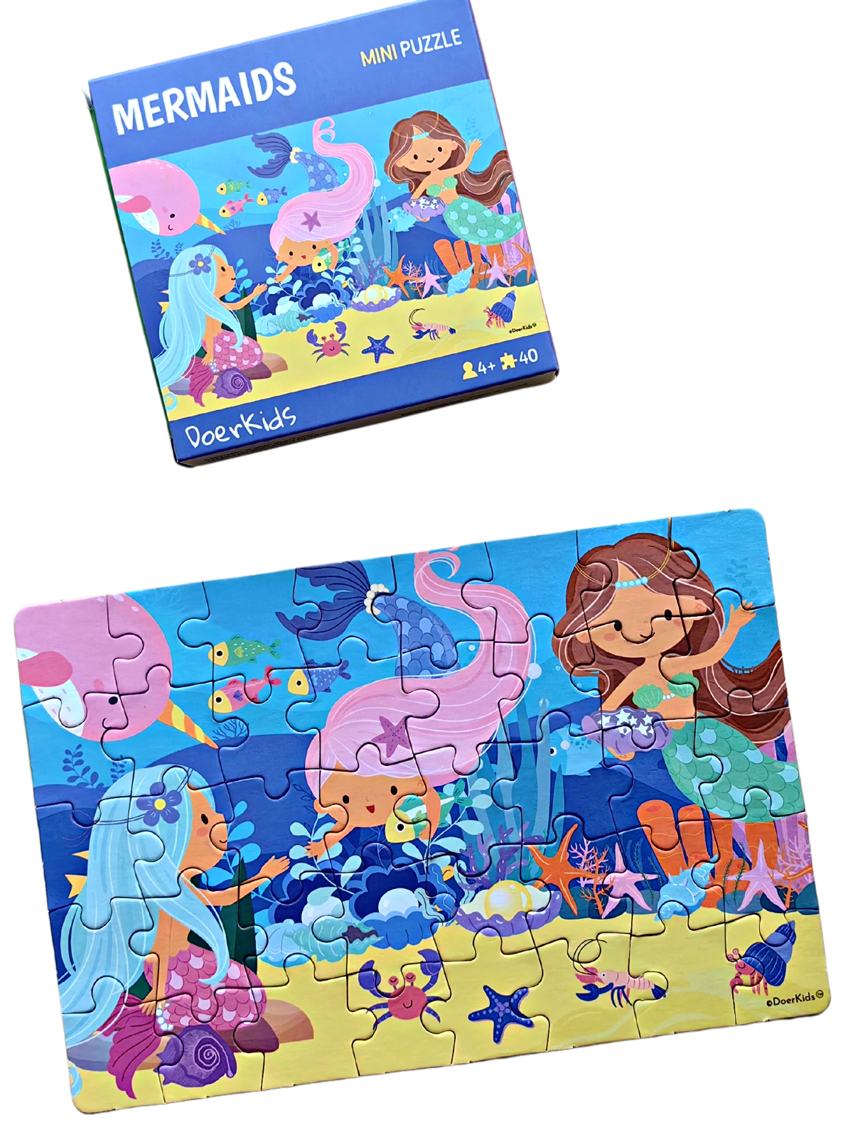 Mini Puzzle Meerjungfrau 40 Stk.-23,5