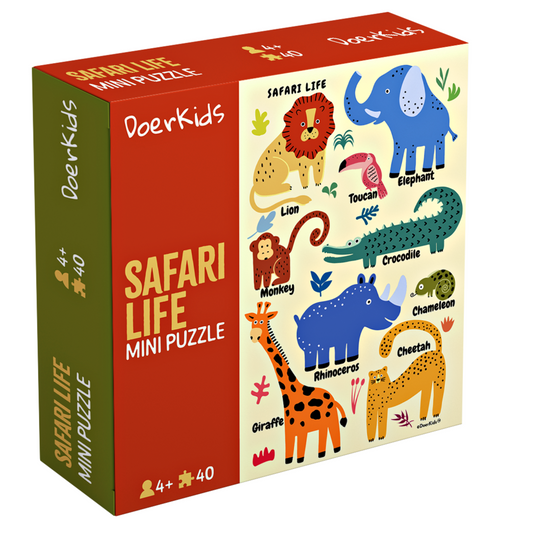 Mini Puzzle Safari 40 Stk.-23,5