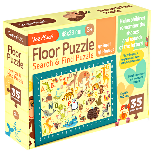 Search Find &amp; Count Animals Alphabet Floor Puzzle -48