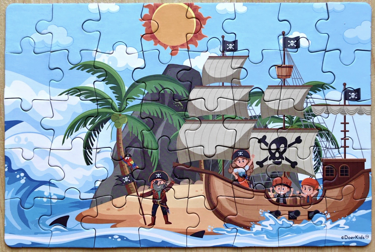 Mini Puzzle Piraten 40 Stk.-23,5