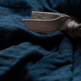 lange en mousseline bio pour bébé, bleu