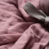 lange en mousseline bio pour bébé, violet