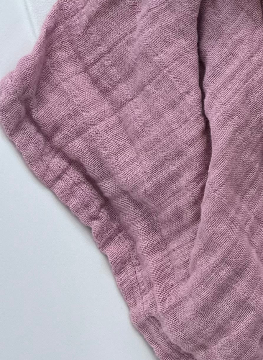 lange en mousseline bio pour bébé, violet