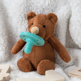 SLEEP BUDDY Schlaf Kuscheltier mit Schnuller Braunbär Moi-braun