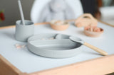 Plaque silicone PORTIONS gris poudré