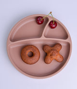 PORTIONS Silikonteller-pinky pink