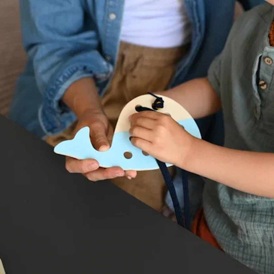 Montessori Whale Lacing