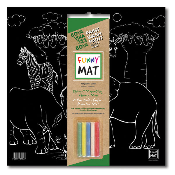 Tapis de peinture lavable, set de table à thème nature