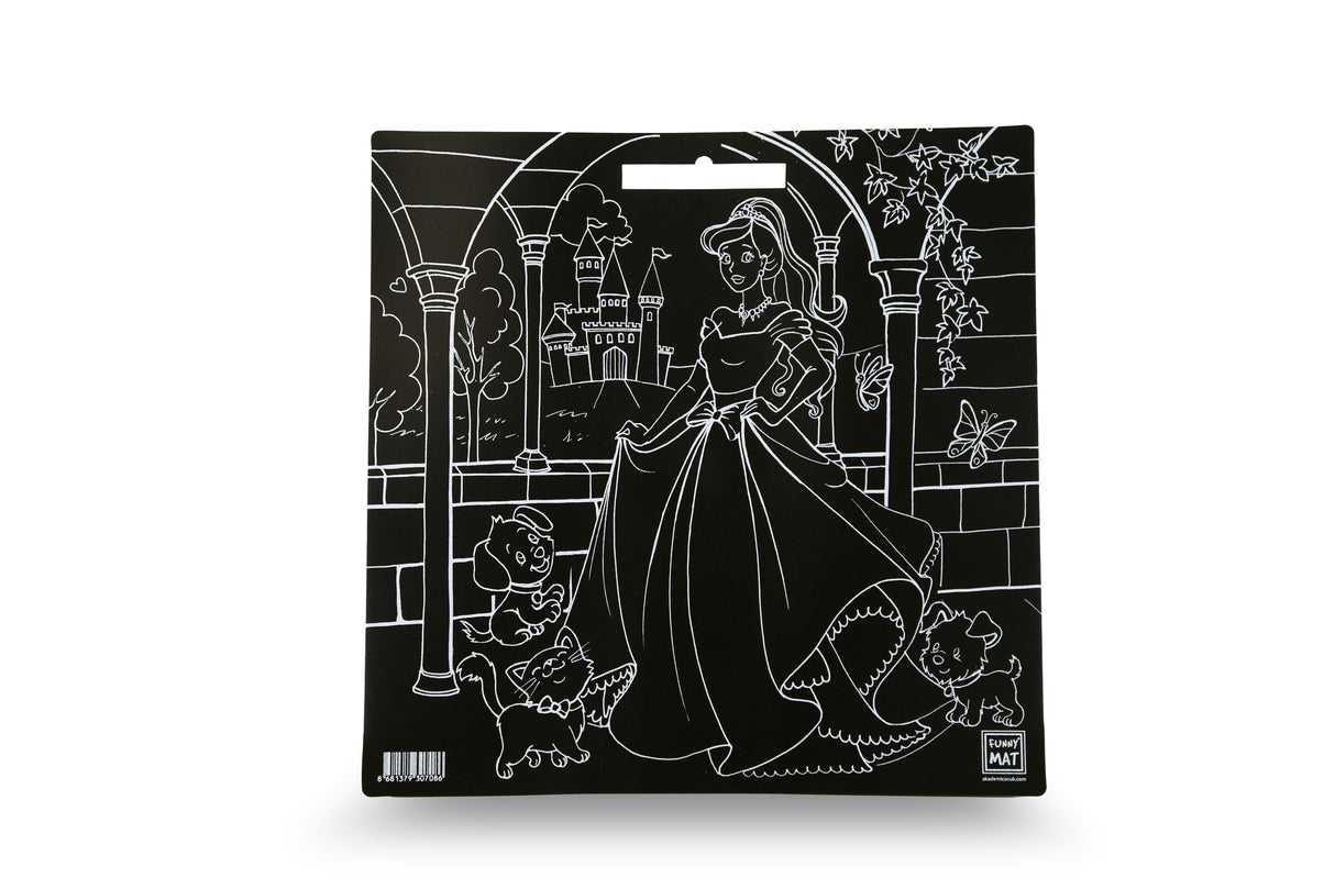 Abwaschbare Malmatte Prinzessin, Tischset