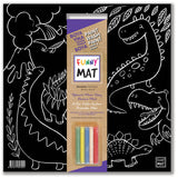 Abwaschbare Malmatte Dinosaurier, Tischset