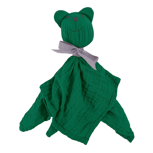 Baby Organic Muslin Cuddle Cloth Green