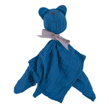 Baby Organic Muslin Cuddle Cloth Blue