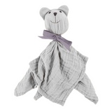 lange bébé en mousseline bio grise