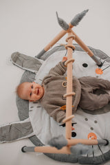 Spielbogen Babygym aus Holz und Filz - Flugzeug Tukan