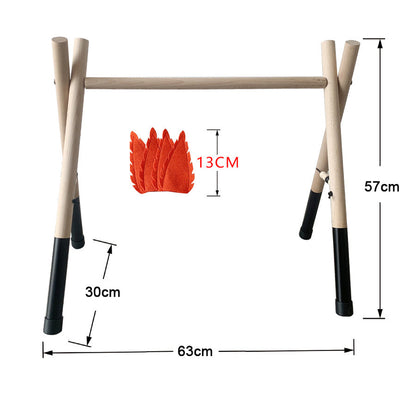 Spielbogen Babygym aus Holz und Filz - Kaktus Tipi