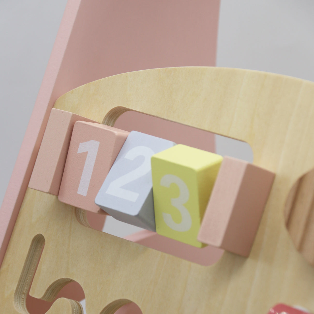 Lauflernwagen aus Holz rosa