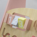 Lauflernwagen aus Holz rosa