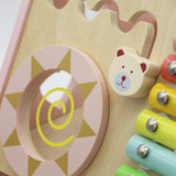 Lauflernwagen aus Holz rosa