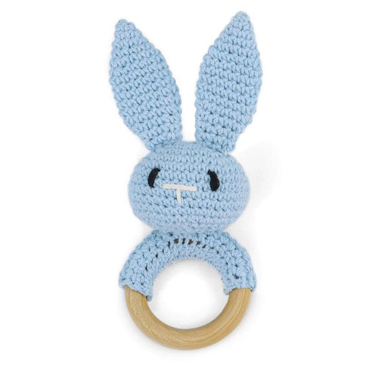 Hochet lapin bleu