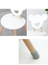 Holzset Tisch und Stuhl für Kinder - weiss