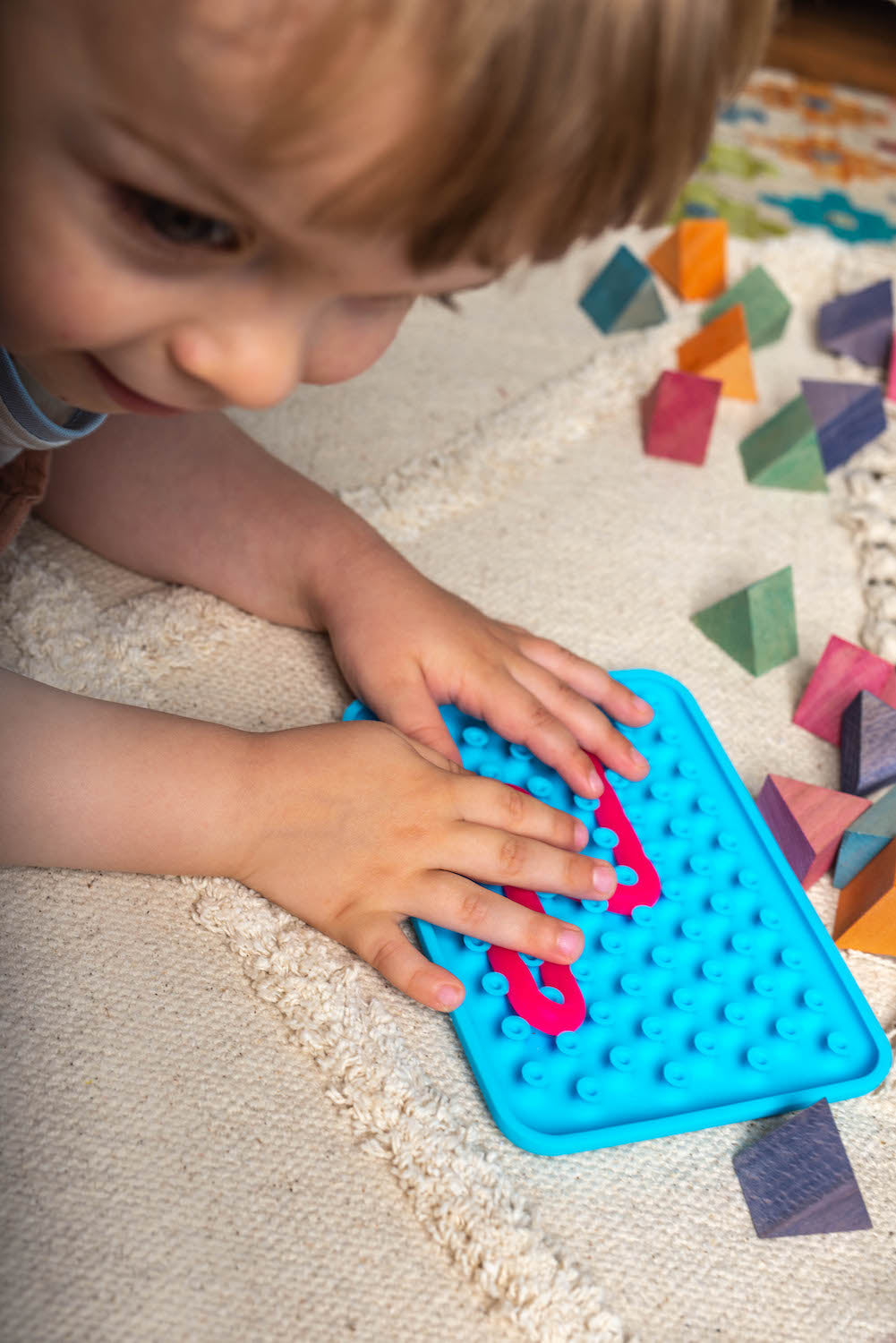 Jouet sensoriel en silicone orange - Convient aux enfants de 3 ans et plus
