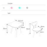 Holzset Tisch und Stuhl für Kinder - grau