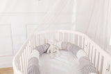 Baby roll guard grey white