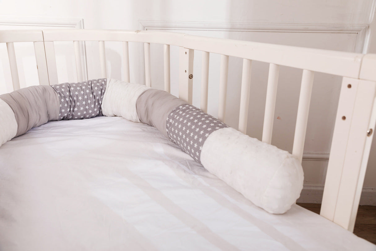 Baby roll guard grey white