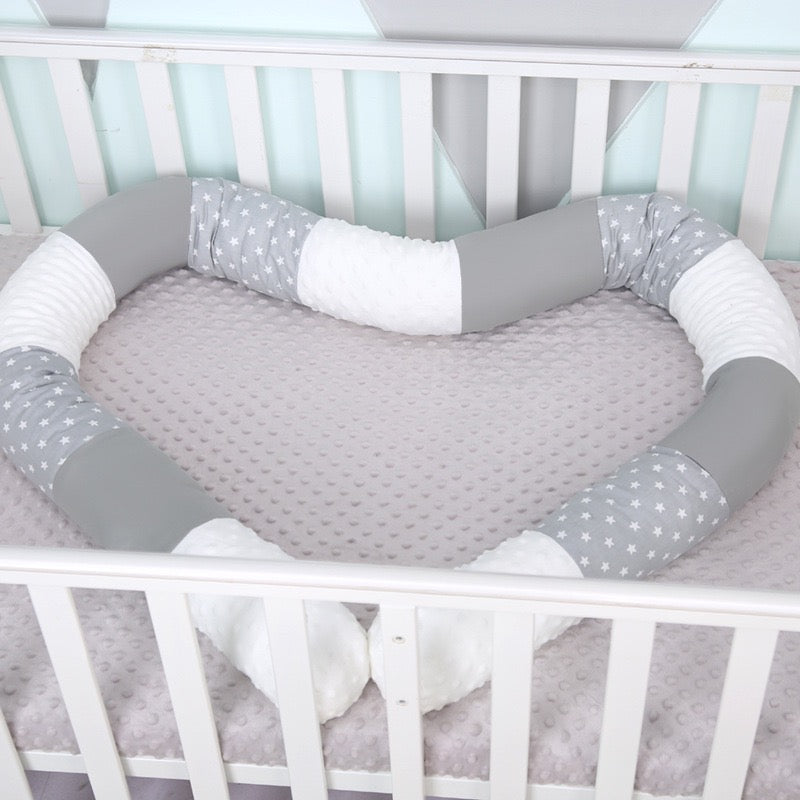 Baby roll guard grey white