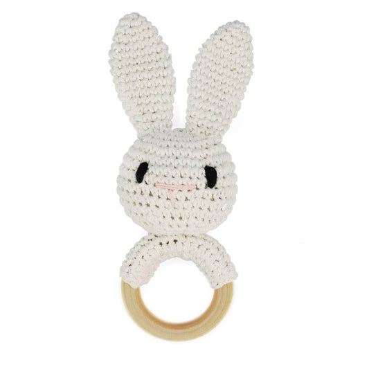 Hochet lapin blanc