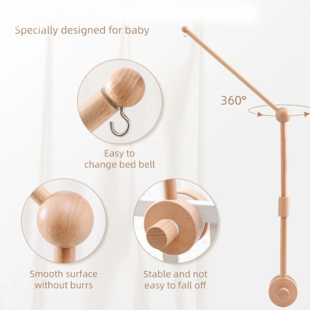Holzhalter für Baby-Mobile