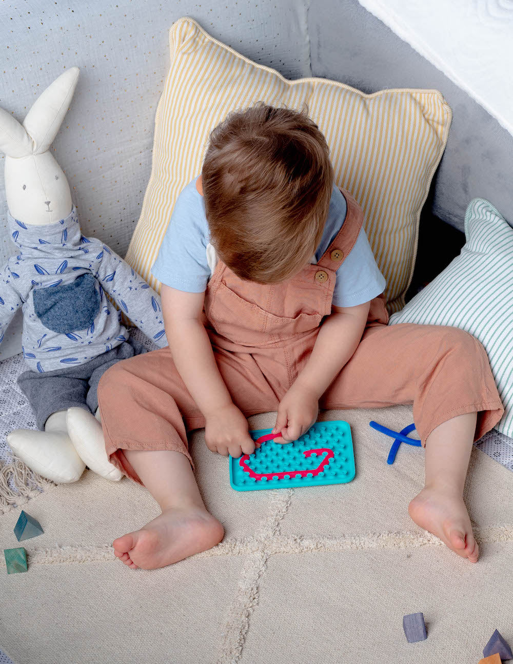 Jouet sensoriel en silicone orange - Convient aux enfants de 3 ans et plus