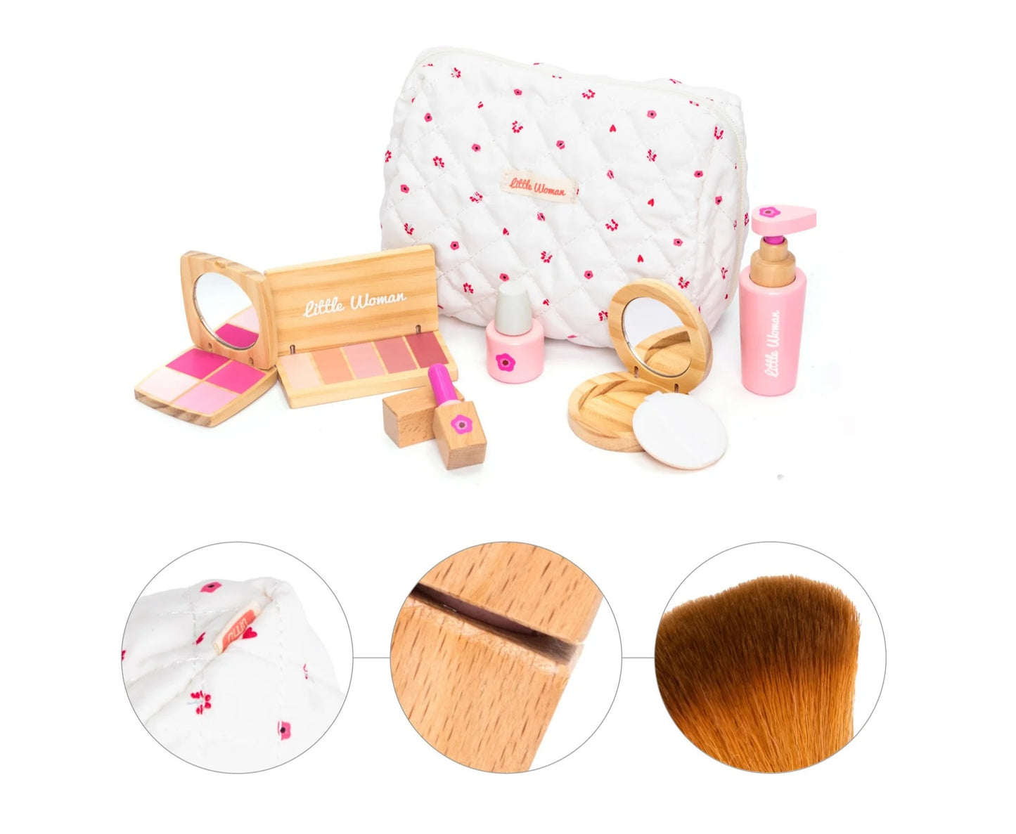 wooden makeup playset