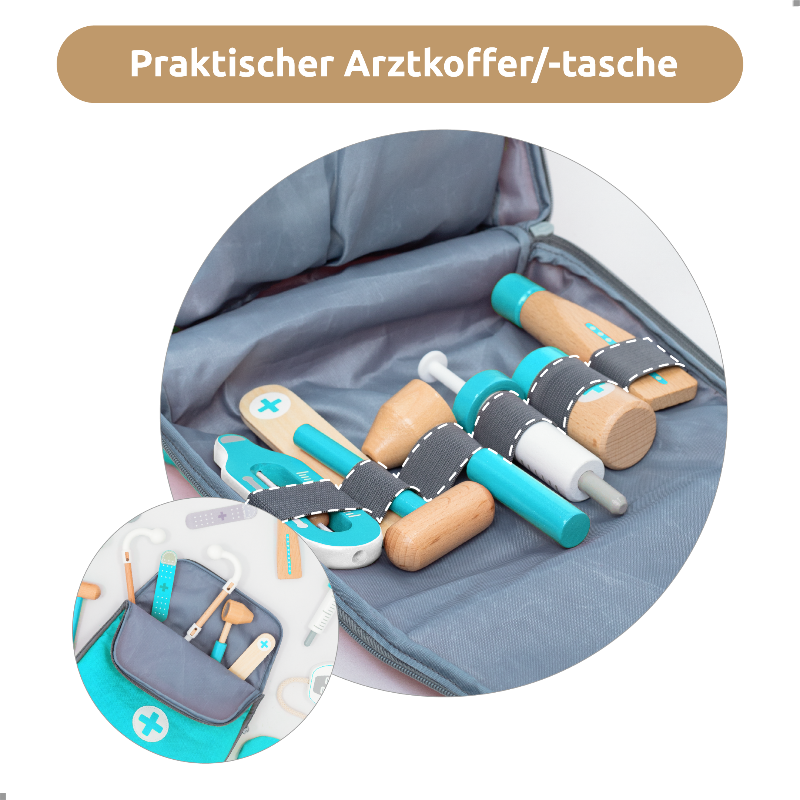 UMU Holz Arztkoffer Spielset Mini