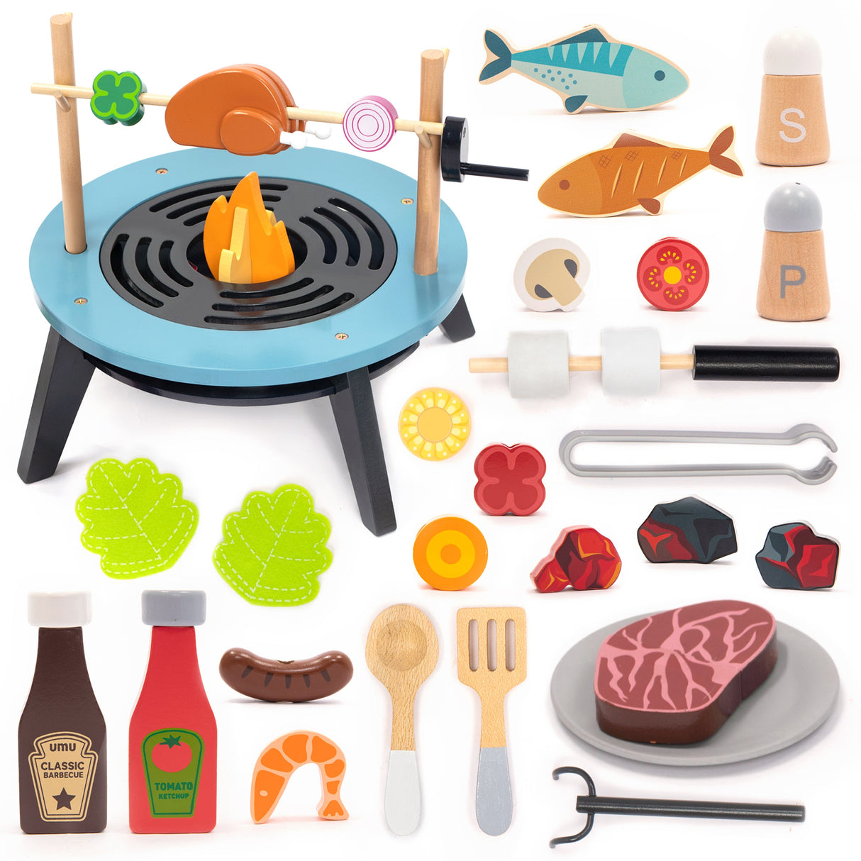 UMU Grill Set aus Holz