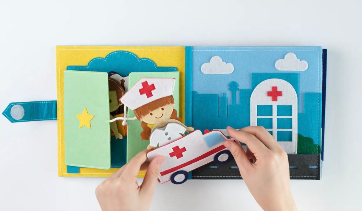 Felt book - Career choice, handmade