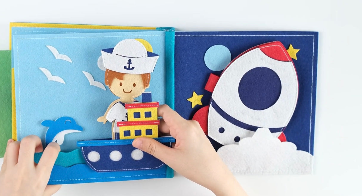 Felt book - Career choice, handmade