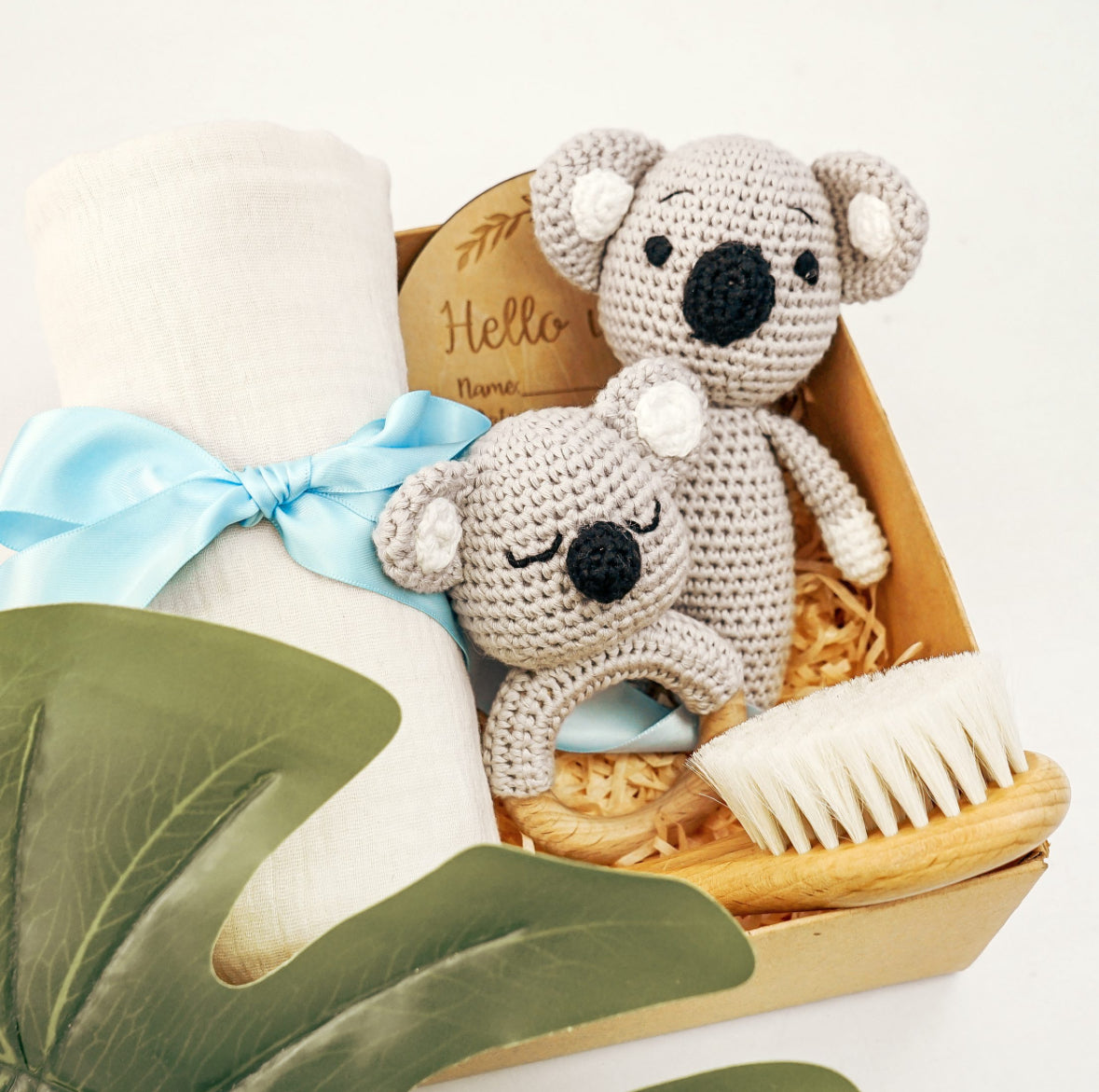 Geschenkset für Neugeborene Koala – Erstausstattung – Baby Box - Baby Shower