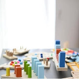Wooden balance game to promote coordination and logic