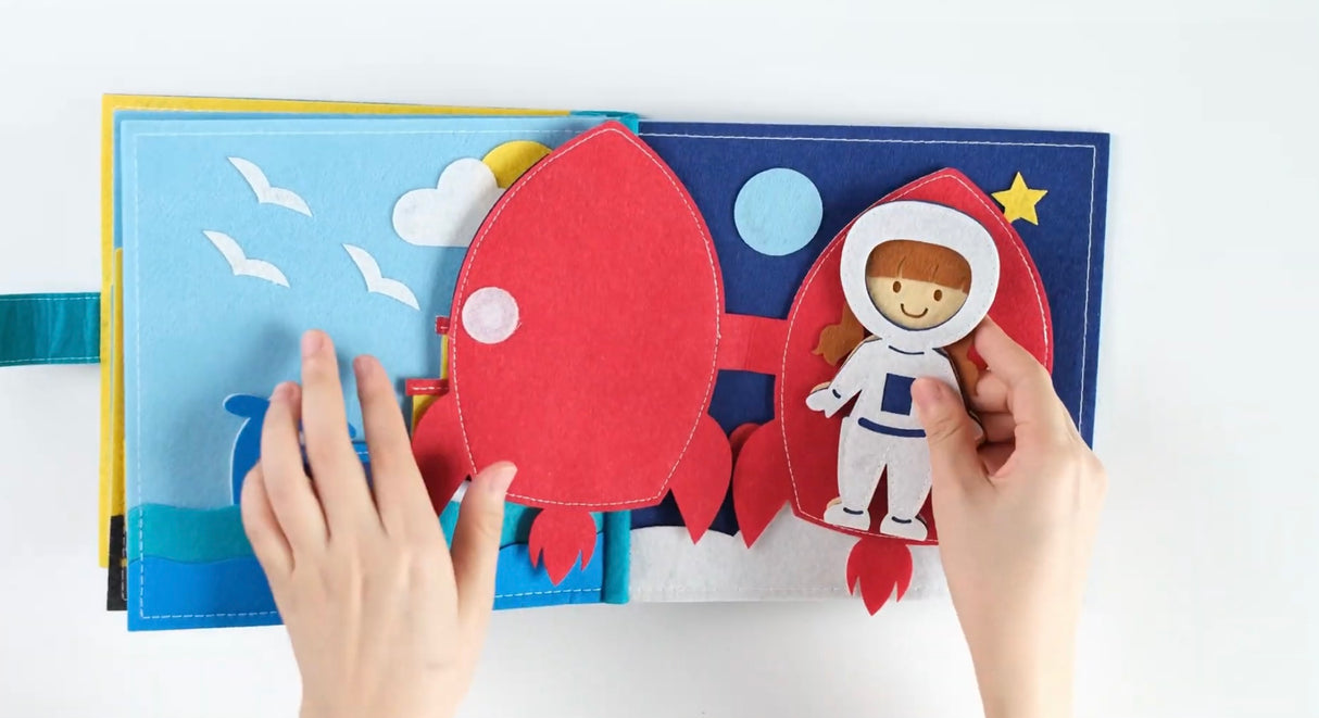 Felt book - Career choice, handmade