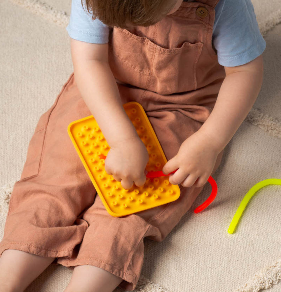 Jouet sensoriel en silicone orange - Convient aux enfants de 3 ans et plus