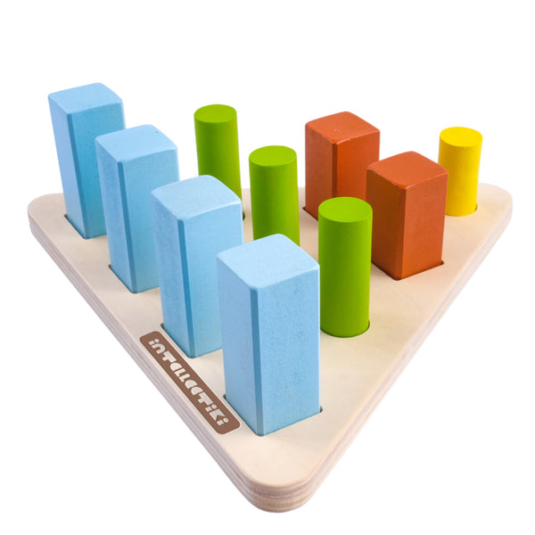 Educational toy 3D shape sorting board