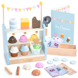UMU Holz Ice Cream - Spielset - Kinder -Kaufladen Zubehör - Rollenspiel