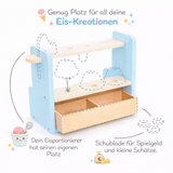 UMU Holz Ice Cream - Spielset - Kinder -Kaufladen Zubehör - Rollenspiel