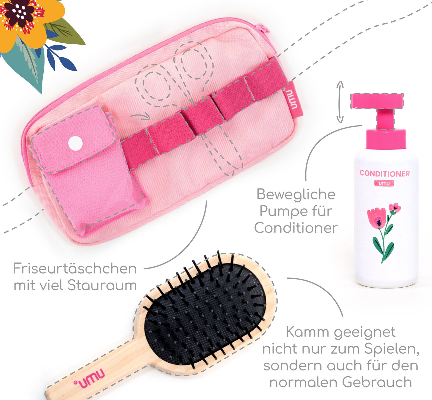 Holz Friseur Spielset Little Woman