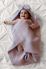 Baby Badetuch Hase Bio Baumwolle