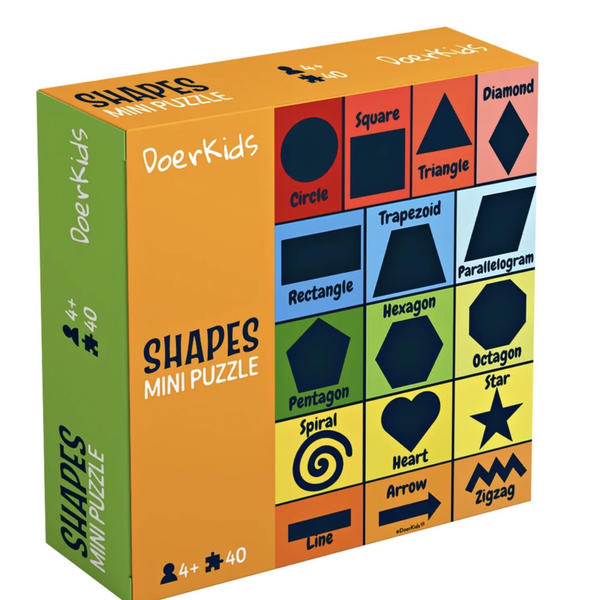 Mini puzzle d'apprentissage des formes 40 pièces.