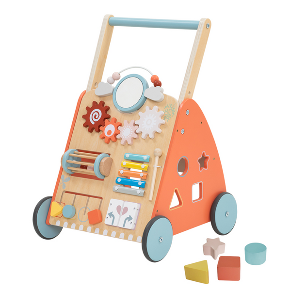 12-In-1 Lauflernwagen aus Holz